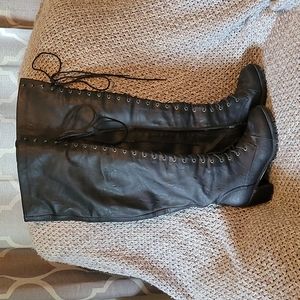 Thigh High Lace Up Boots